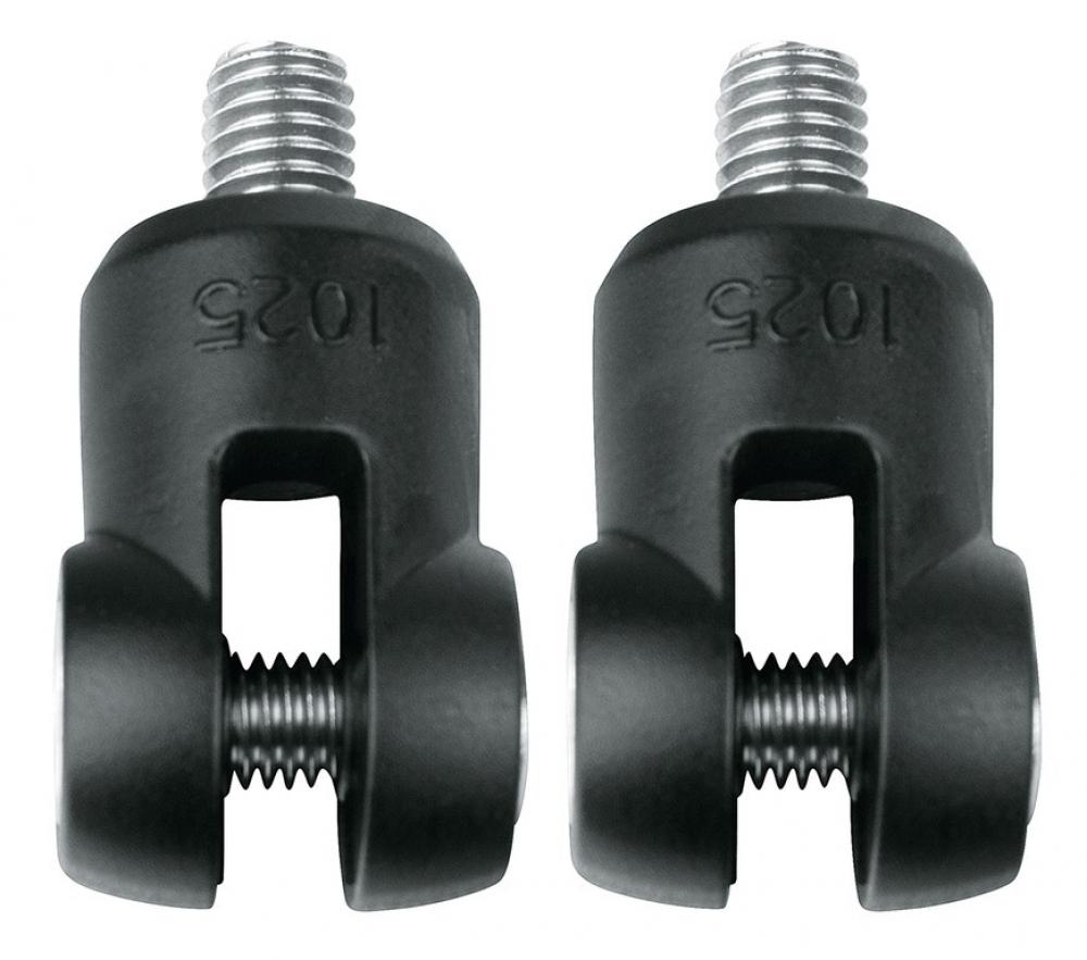 SKS Federgabeladapter für RockShox/Suntour, schwarz  zur Montage von SKS Schutzblechen an Federgabeln mit M5-Gewindeaufnahme, passend für Schutzblechstreben bis 4 mm Breite