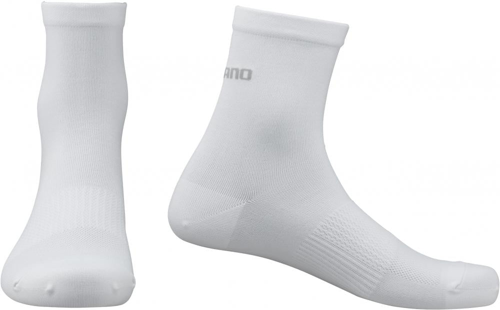 SHIMANO PERFORMANCE MID SOCKS WHITE Gr. S/M WHITE - atmungsaktive Radsocken