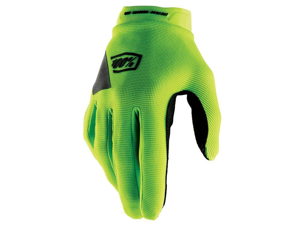 100% Ridecamp Gloves S fluo yellow - leichte MTB-Handschuhe mit Top-Grip