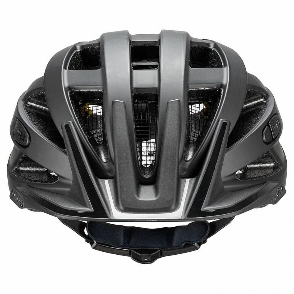 Uvex i-vo cc MIPS Fahrradhelm 56-60 cm all black matt, leichter Allround-Helm mit MIPS-Technologie, 24 Belüftungsöffnungen, 3D IAS 2.0 Anpassung, herausnehmbare Polster, optionales Plug-in LED