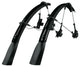 SKS Raceblade Pro Schutzblechset Schwarz - Aerodynamischer Spritzschutz für Rennräder, verstellbar, für Reifenbreiten bis 25 mm, einfache Montage