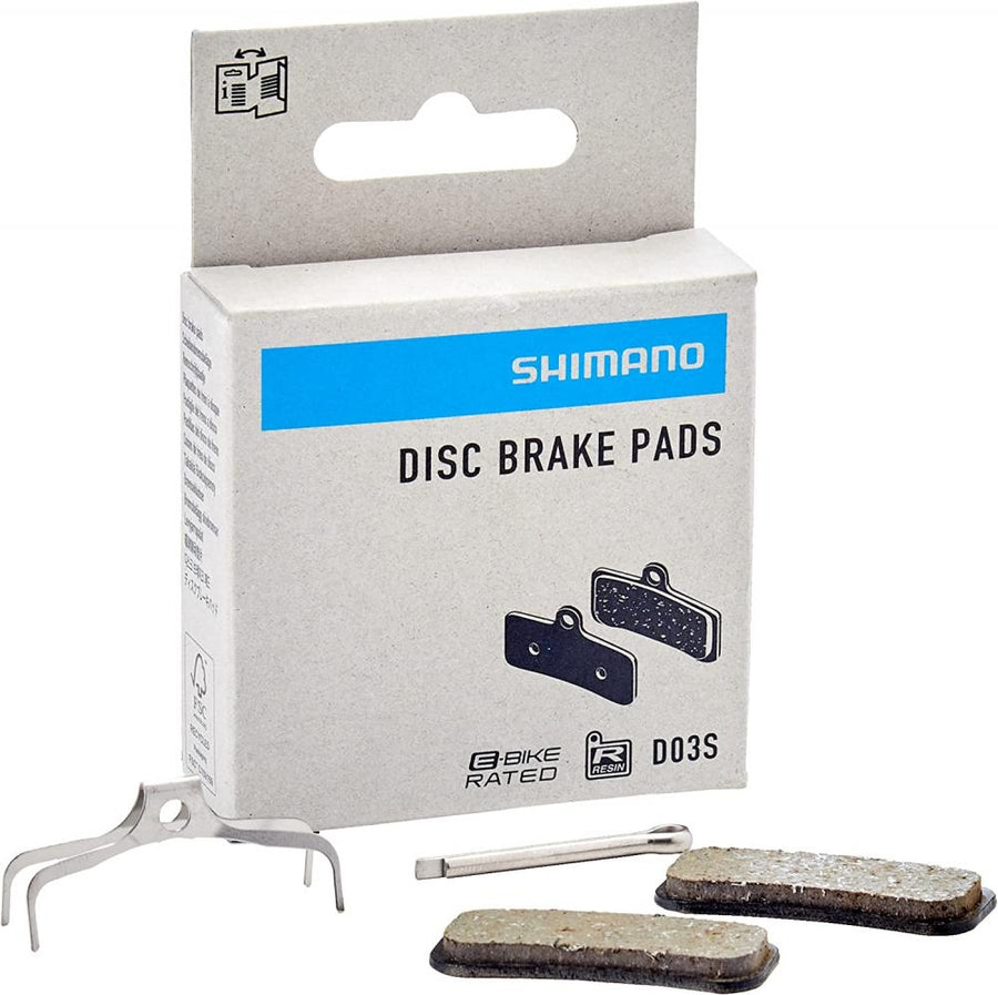 Shimano D03S Resin Scheibenbremsbelag Typ D - leise, kontrollierte Bremsleistung für Trail & Enduro