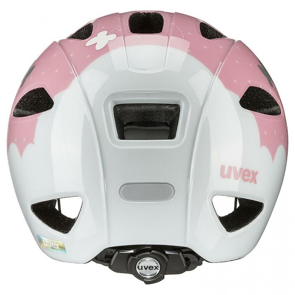 uvex oyo style - Kinder Fahrradhelm - Größenanpassung 50-54 cm - xTRA Shield - KID PROtect - 10 Belüftungen - erweiterbar mit LED - butterfly pink