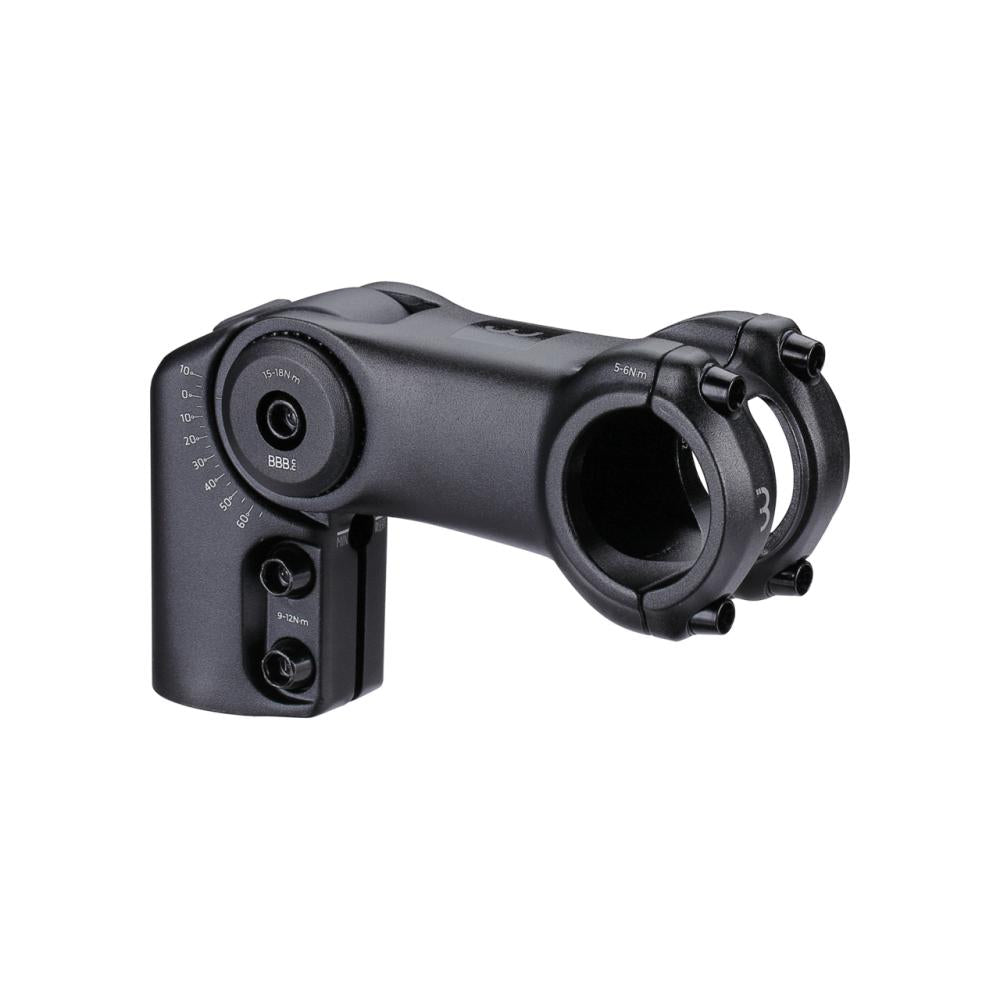 BBB Cycling BBB Vorbau einstellbar HighFix 31.8 31 schwarz - flexibler verstellbarer Vorbau