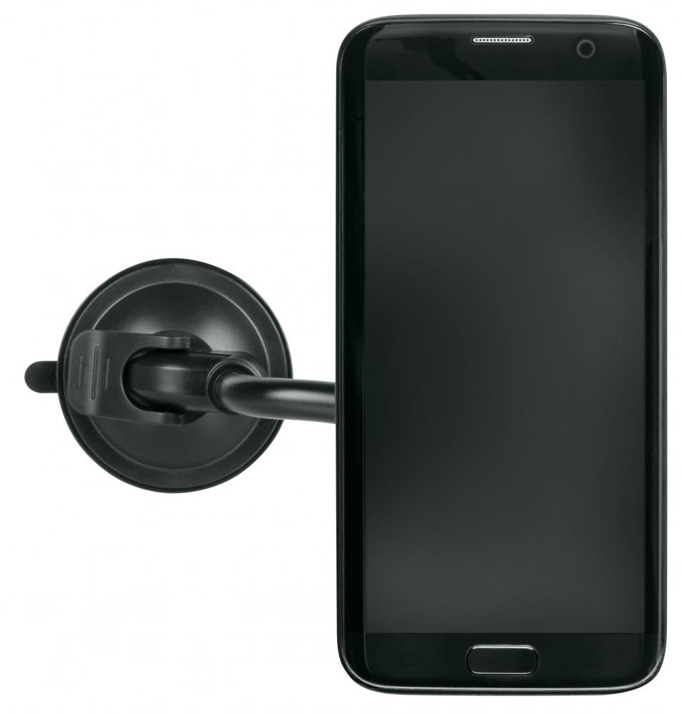 SKS COMPIT FLEXX Smartphone-Halterung  flexible Handyhalterung mit Flexarm und Saugnapf für alle glatten Oberflächen, ideal für Auto, Küche und Arbeitsplatz