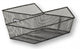 Basil Hinterradkorb Cento für Schultasche 39x24x21cm schwarz engmaschig
