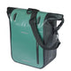 Basil Fahrradtasche Rivo M Einzeltasche 12-15L silbergrün-schwarz mit MIK Hooks Gepäckträgerbefestigung wetterfest
