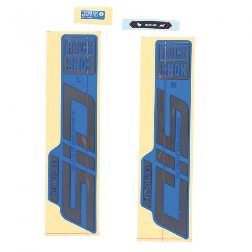 RockShox Gabel Decal-Kit SID Ultimate 27|29 Zoll 11.4018.105.039 gloss Polar-Folie für blau