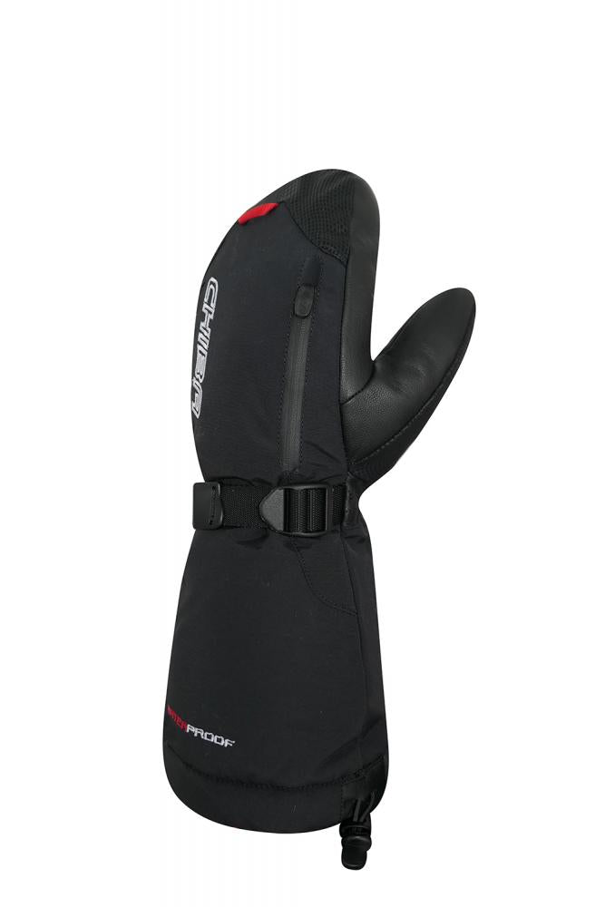 CHIBA Thermo Mitten - wasserdichte Winter-Fahrradhandschuhe schwarz, Größe 6,5