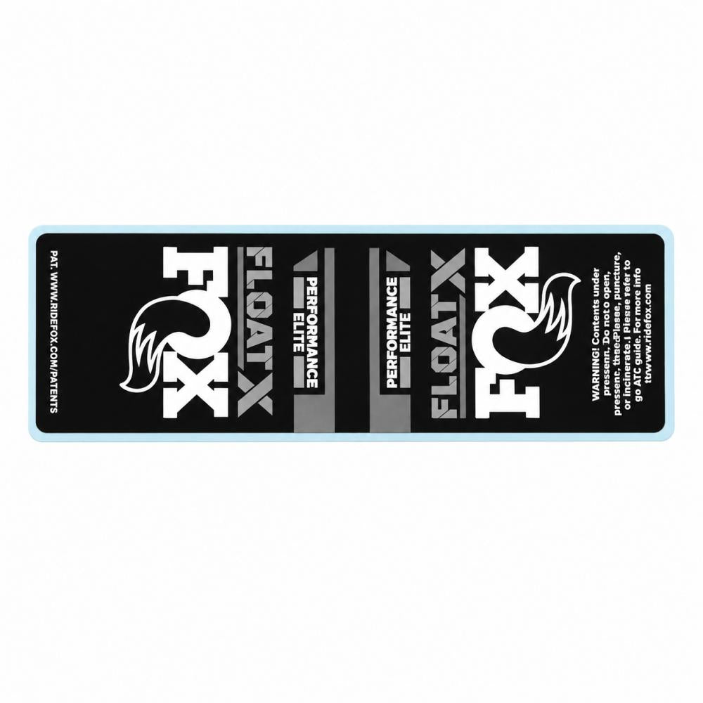 FOX Decal: P-Elite FLOAT X Short (37,5-45 mm) - passgenauer Dämpfer-Aufkleber