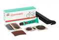 Rema Tip Top Flickzeug TT05 Mountainbike Reparaturset mit Flicken, Vulkanisierflüssigkeit und Reifenhebern.