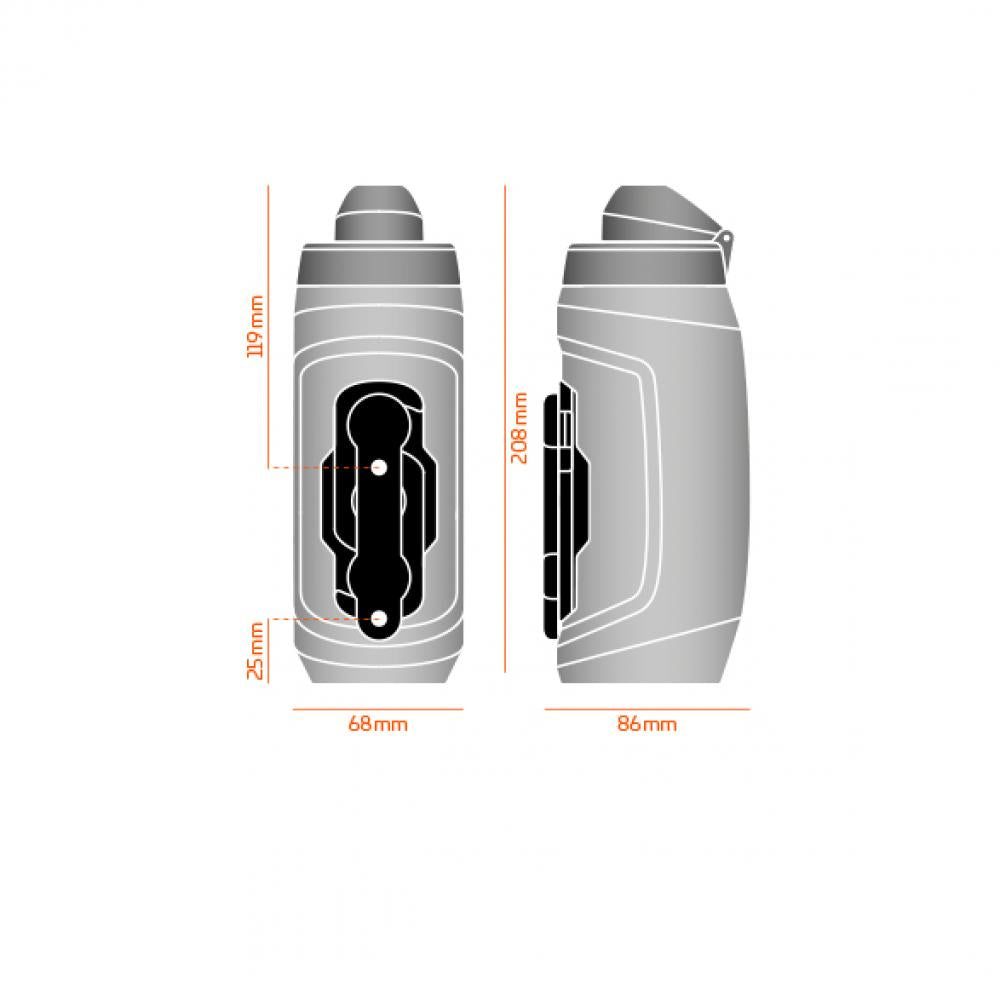 Fidlock TWIST Bottle 590 ml + Bike Base Clear Trinkflasche