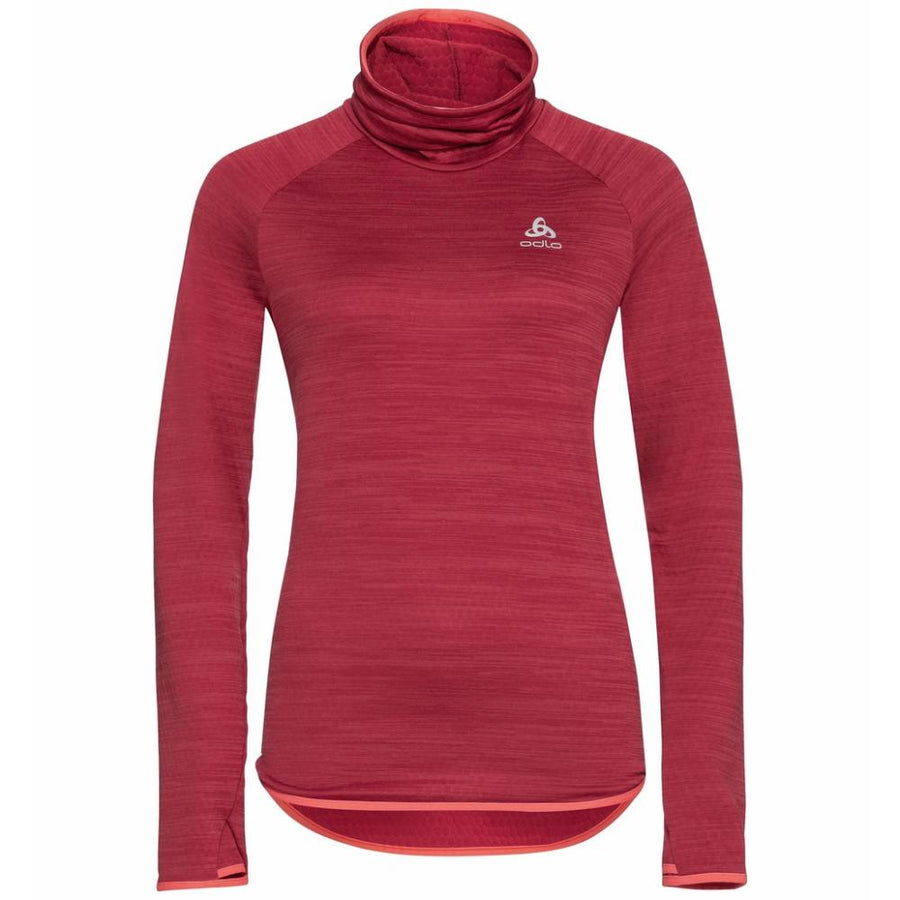 Odlo Women Mid Layer Run Easy deep claret melange Größe S