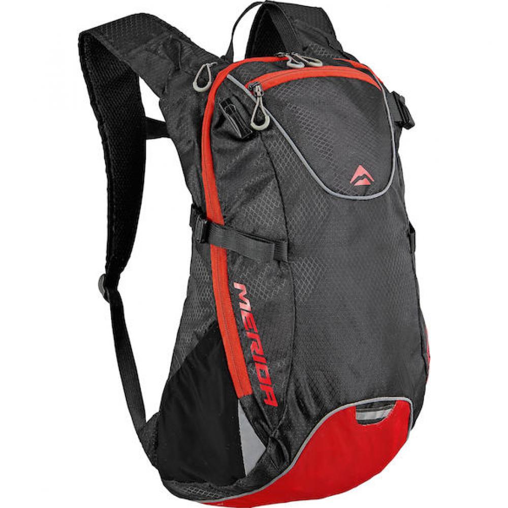 Merida Rucksack Fifteen II 15 Liter Onesize Schwarz/rot - vielseitiger Bike-Tagesrucksack