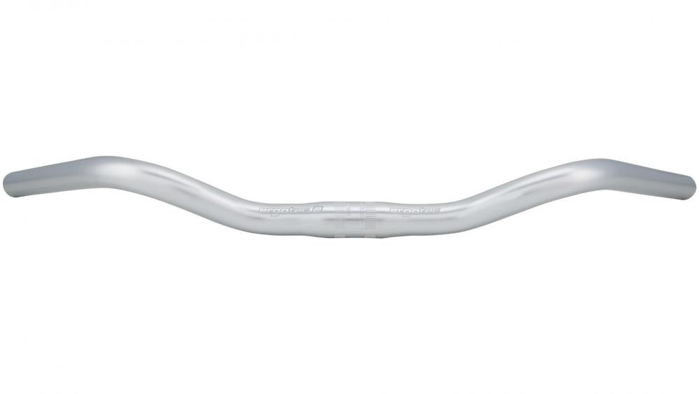 ergotec Lenker Ø 25 - 4 mm 590 mm Höhe 35 mm 47° silber - 25.4 mm