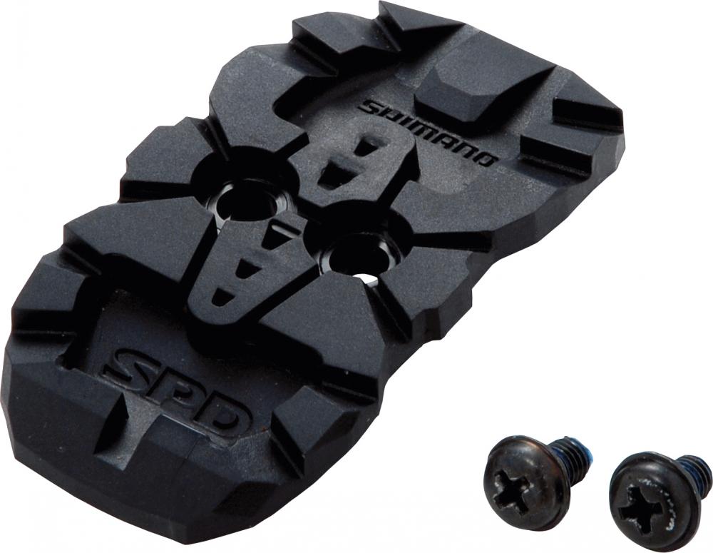 SHIMANO SPD Sohlenabdeckung Einheitsgröße schwarz - Schutz & Grip für SPD-Schuhe