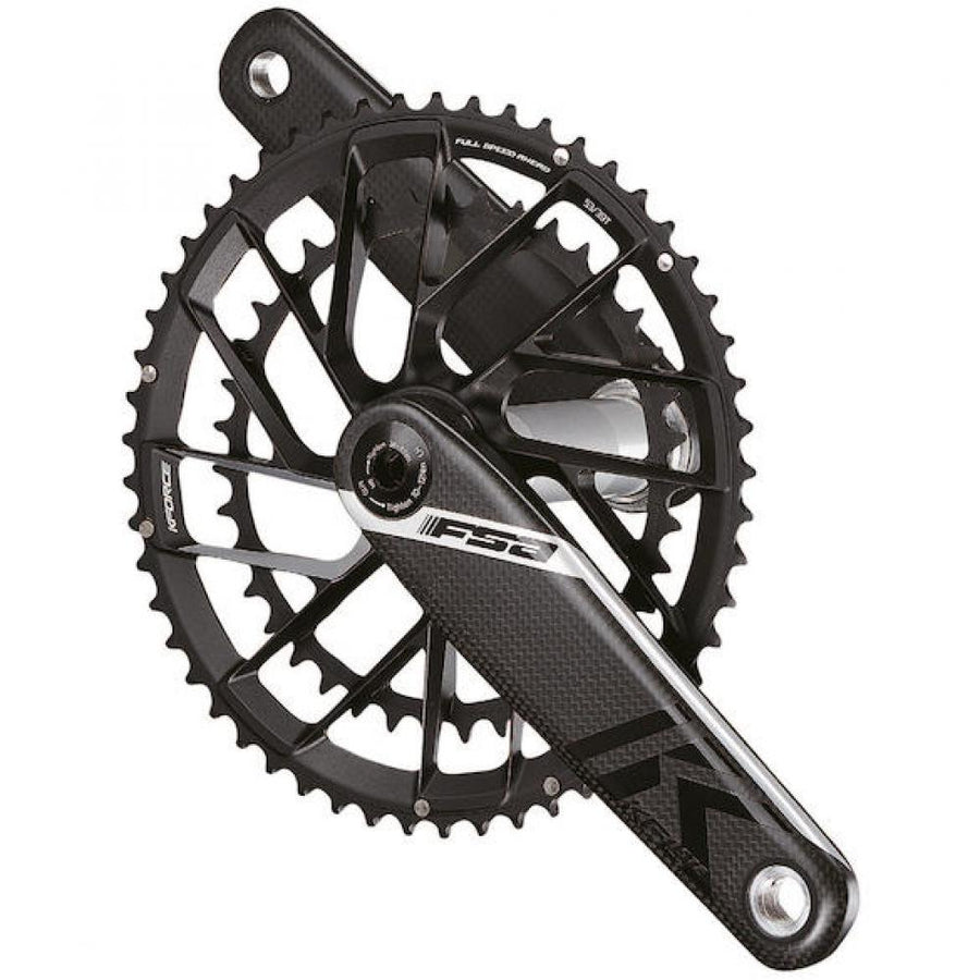 FSA Kurbelgarnitur K-Force Team Edition Modular 175 mm Schwarz - leichte High-Performance-Kurbel