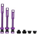 Procraft Tubeless-Ventile 60 mm Lila - 7071 Aluminium mit austauschbarer Gummibasis