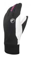 CHIBA Bernina - Winddichte Softshell-Radhandschuhe, Nappaleder, Gr. 7,5, schwarz/pi