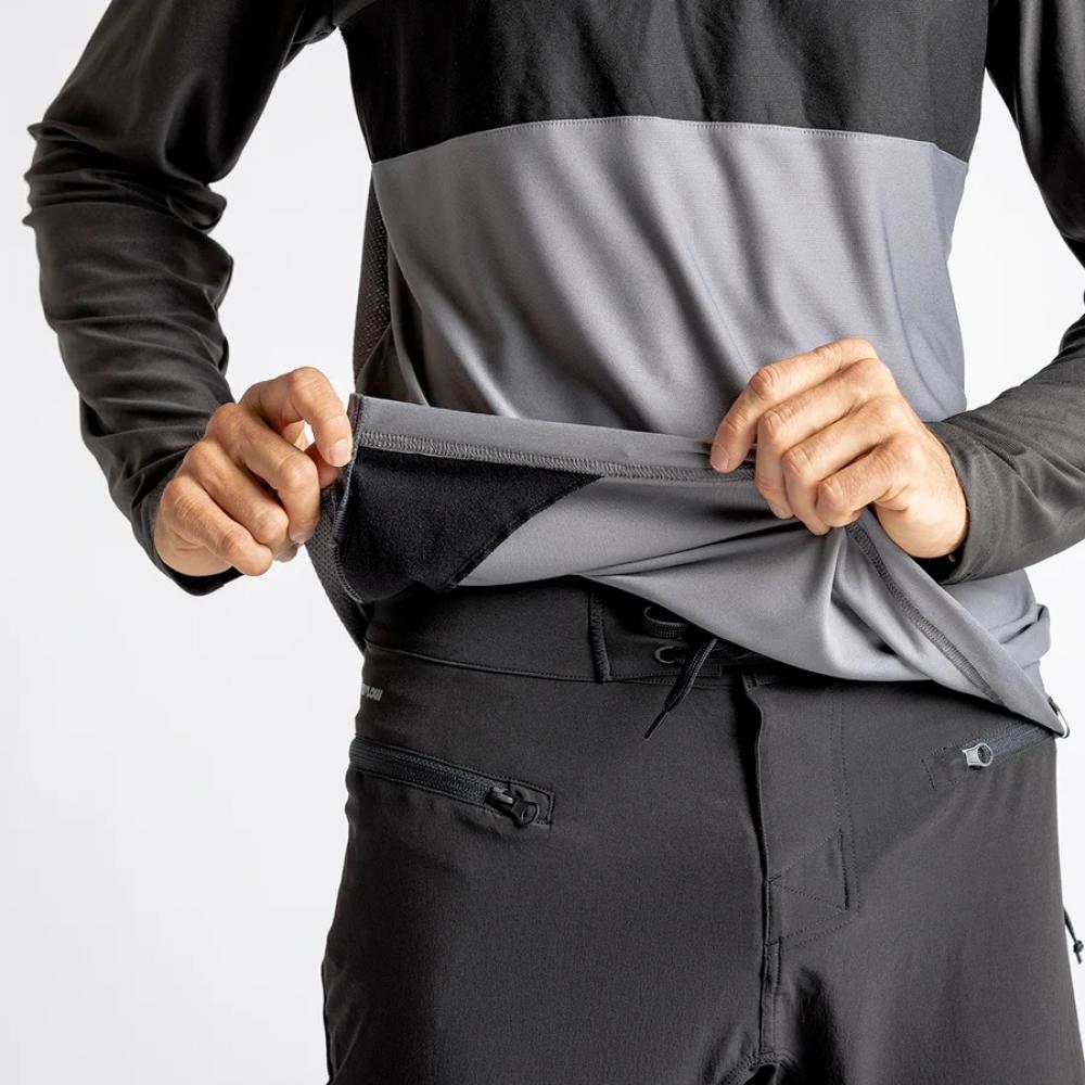 IXS Sports Division iXS Flow XTG Long Sleeve Henley M Graphite-Black - atmungsaktives Trail-Shirt