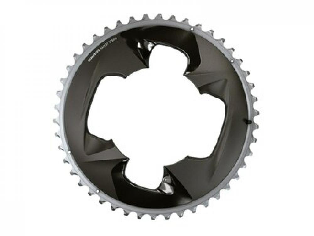 SRAM Kettenblatt Road Force AXS 48T 12-fach Rennrad, schwarz-silber, für effiziente Schaltung.