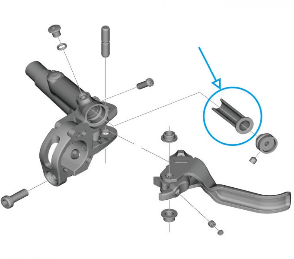 SHIMANO Membran BL-M820 - Ersatz-Membran für Bremshebel, ca. 6 g