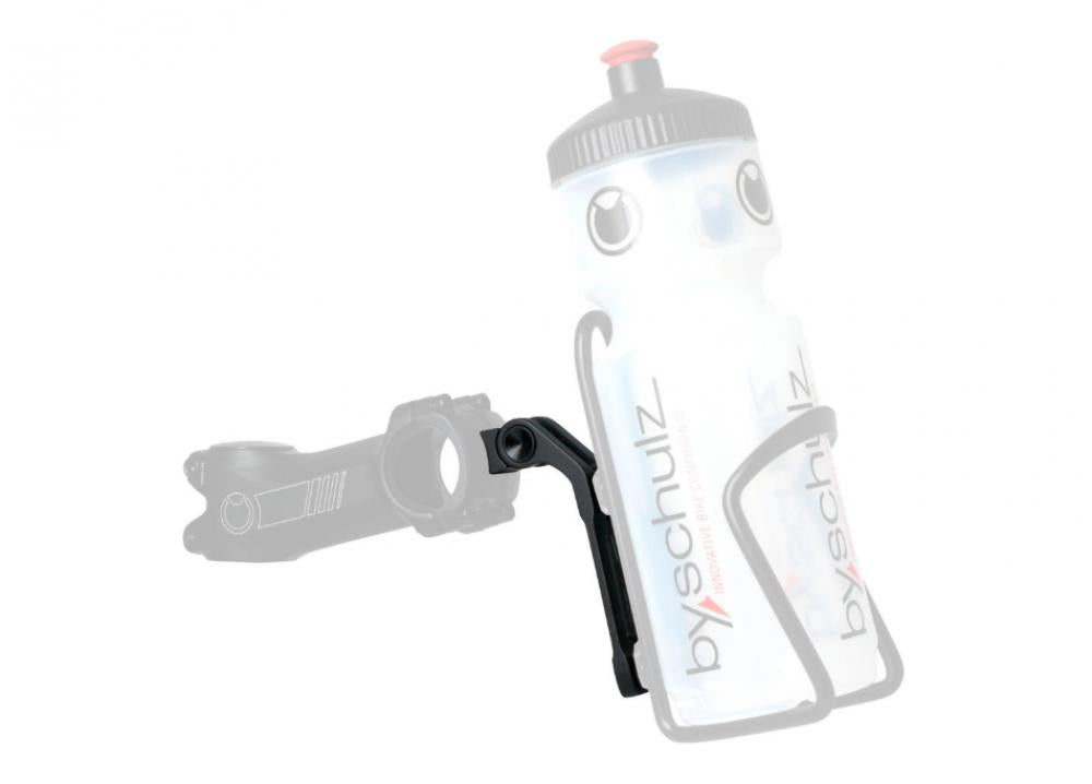 by Schulz SDS-Adapter-Set Bottleholder schwarz Alu mit SDS Link 10 B6 - stabile Montage am Vorbau, hochwertig eloxiert