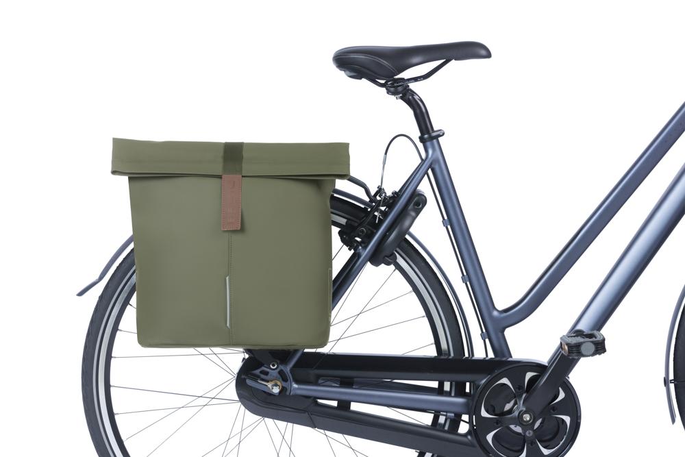 Basil Doppelpacktasche City moss green 12x29x30 cm 28 bis 32l