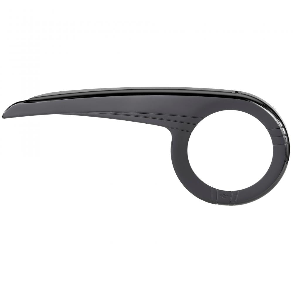 Schwarzer Kettenschutz CHAINGUARD 360 1 Flügel für 42 Zähne 3-fach Kurbeln an Fahrrädern.