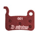 Scheibenbremsbelag Sinter 001 Shimano A organisch, MTB Standard, rot, 25 Stück
