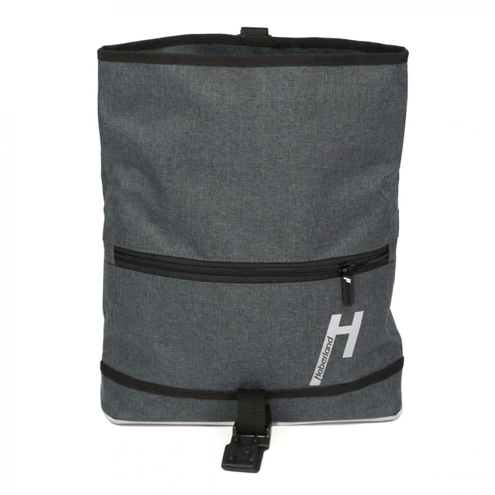 Haberland Lenkertasche Mel eMotion 4 nature anthrazit/reflex - nachhaltige eBike-Lenker Tasche
