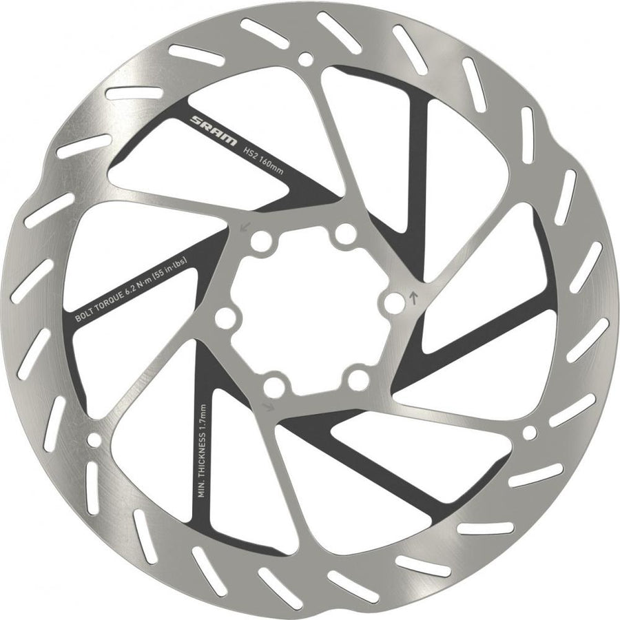 SRAM Bremsscheibe HS2 6-Loch / 160 mm - 160 mm