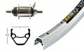 Bike-Parts Laufrad|Hinterrad 26x1.75 mit Rücktrittbremse Shimano 1-Gang 36-Loch Exal ZX 19 silber Nirosta-Speichen(2x 2,34)