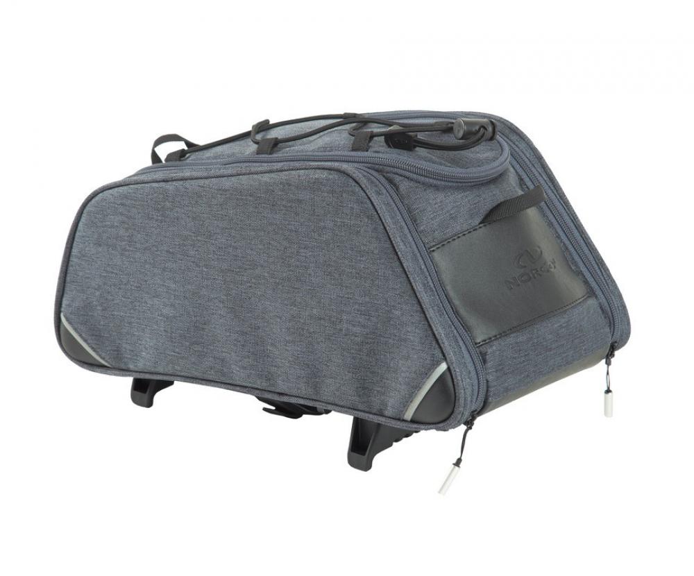 Norco Drayton Gepäckträgertasche grau 10l für Fahrrad, 34x20x16cm.