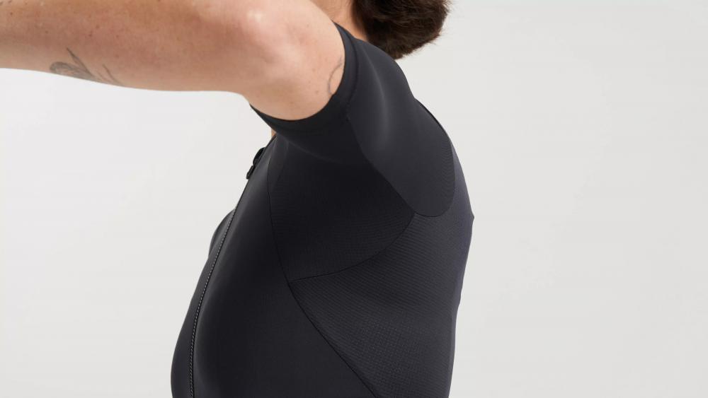 PRIME Damen Kurzarm Jersey Schwarz - Atmungsaktiv & Leicht für Radsport - Trikot