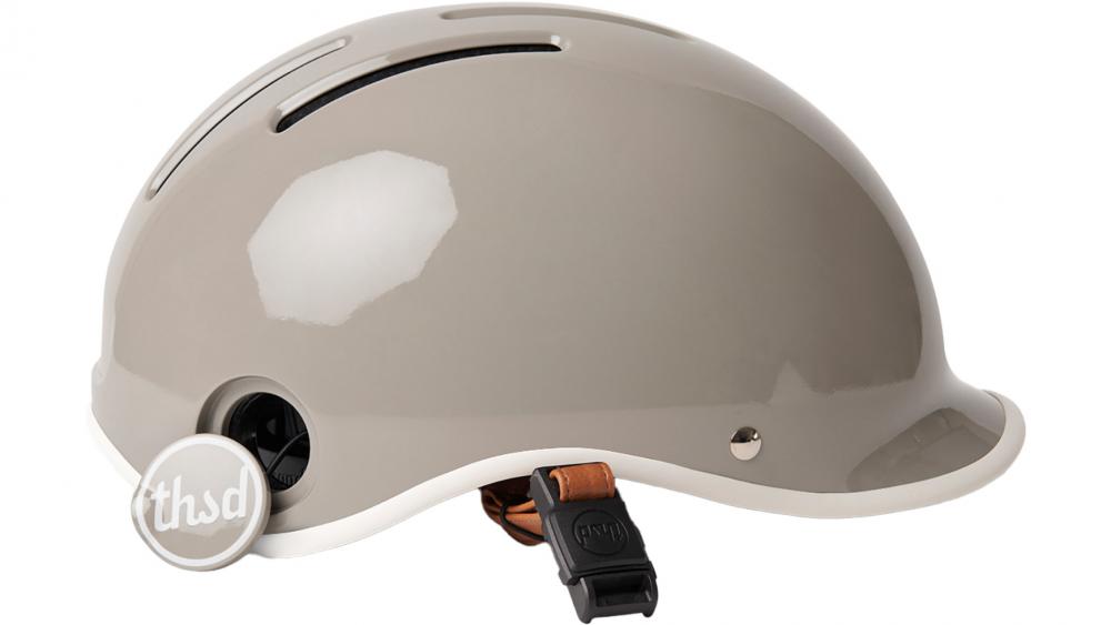 Thousand Heritage 2.0 Dove Grey L - Fahrradhelm Retro Design, Größe 59-62 cm, mattgrau, Sicherheitsverschluss, Belüftung