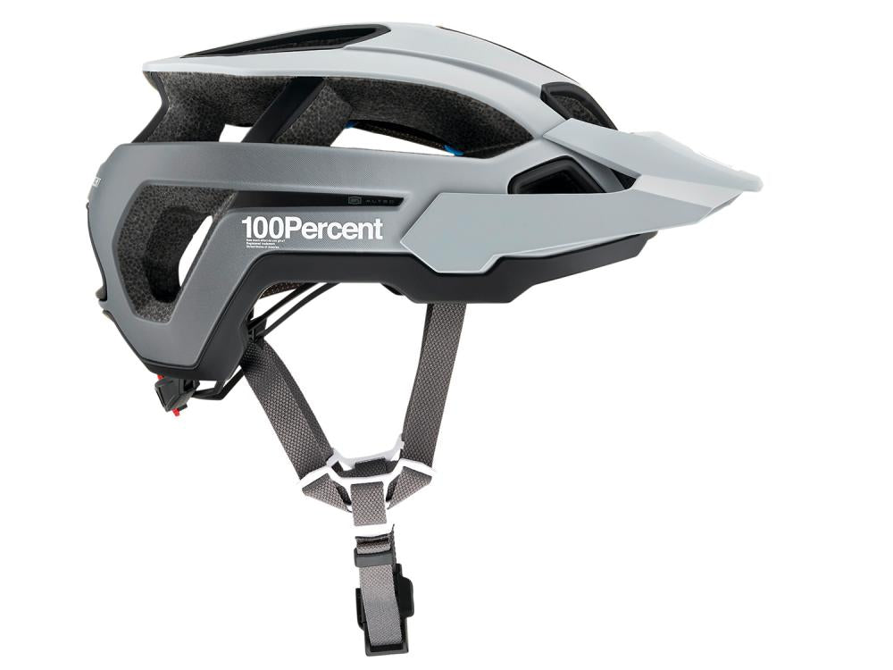100% Altec helmet w/Fidlock S/M Grey Fade - leichter All-Mountain-Helm mit SmartShock