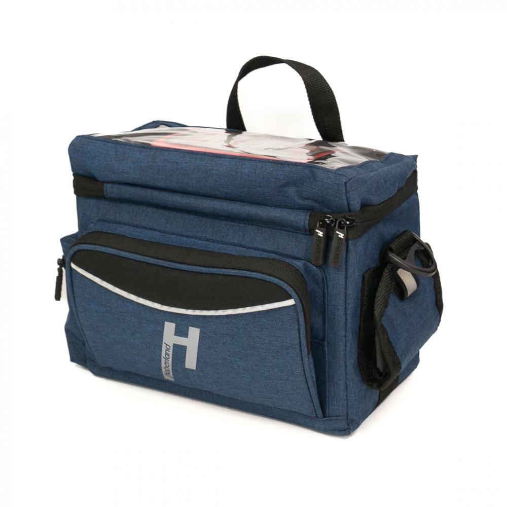 Haberland Lenkertasche 8l Max blau - praktische Klickfix-Lenkerlösung für Touren