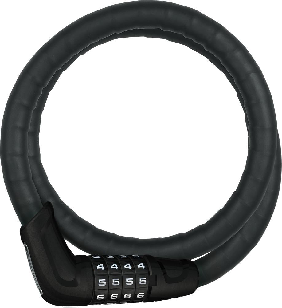 ABUS Tresorflex 6615C/120/15 SCMU Spiralkabelschloss - 120 cm, Ø15 mm, Sicherheitslevel 5, schwarz