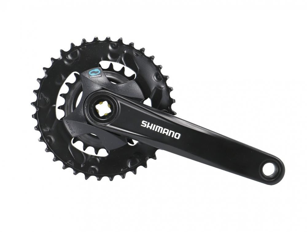 SHIMANO Kurbelgarnitur FC-M315-B2 Kurbelgarnitur - 7-fach, 8-fach, 175 mm, 36-22 Zähne, 22 Zähne