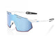 100% Hypercraft SQ - HiPER Mirror unis Soft Tact White - ultraleichte Performance-Sportbrille