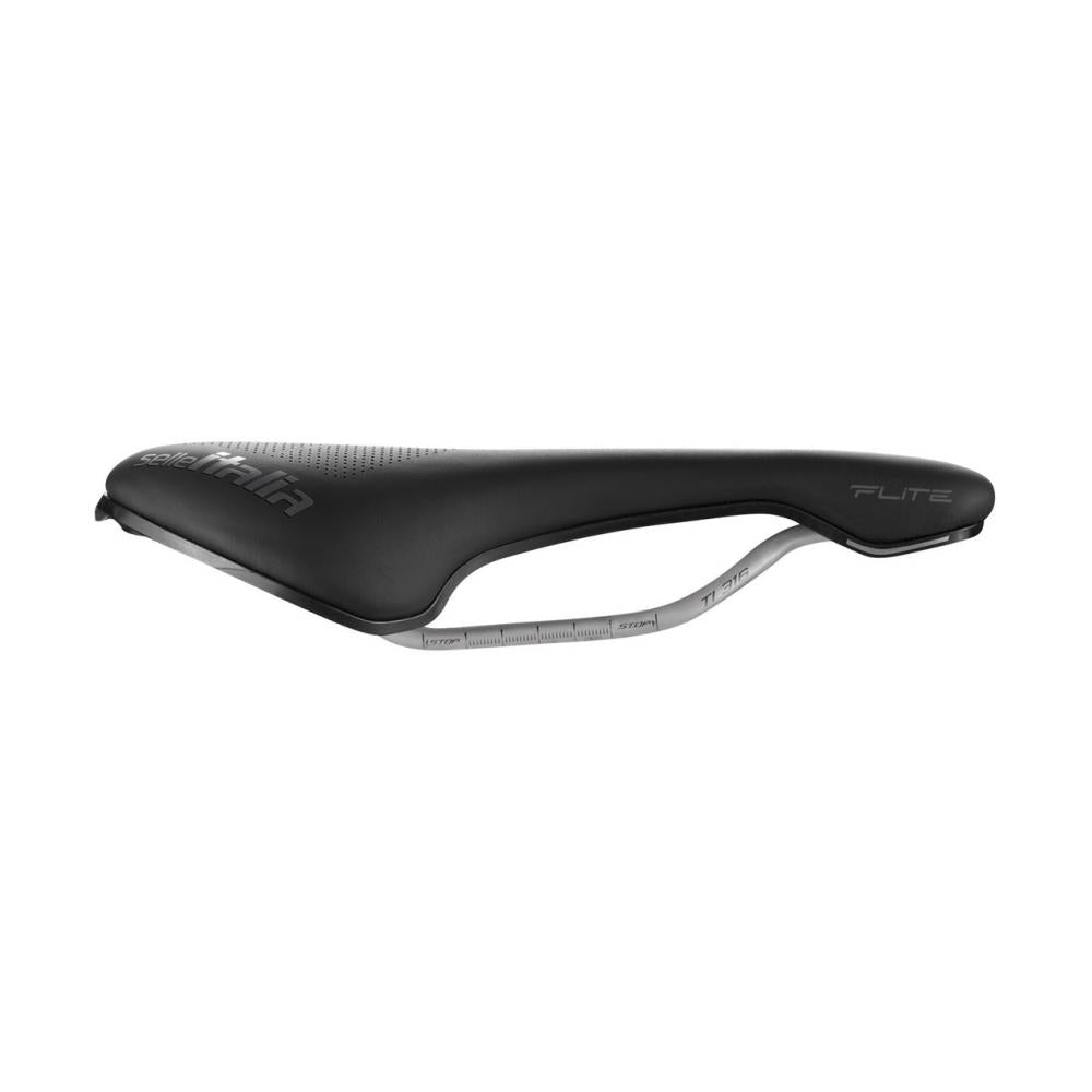 Selle Italia Flite Boost Gravel TI 316 Superflow Unisex Sattel L3 - Fibra-Tek Bezug, Light-Gel-Einsatz, Titanstreben Ø7 mm, Entlastungsöffnung (Superflow), 145×250 mm