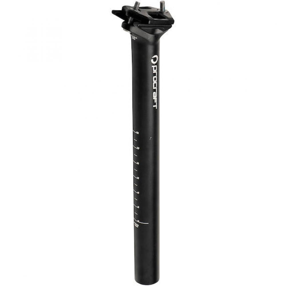 Procraft Superlight II Sattelstütze Ø 30,9 x 400 mm Schwarz - leichte Fahrrad-Sattelstütze 255g