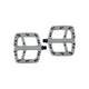 BBB Cycling Pedale Decoder 100 x 110mm 100 matt - griffige Plattformpedale für Kontrolle