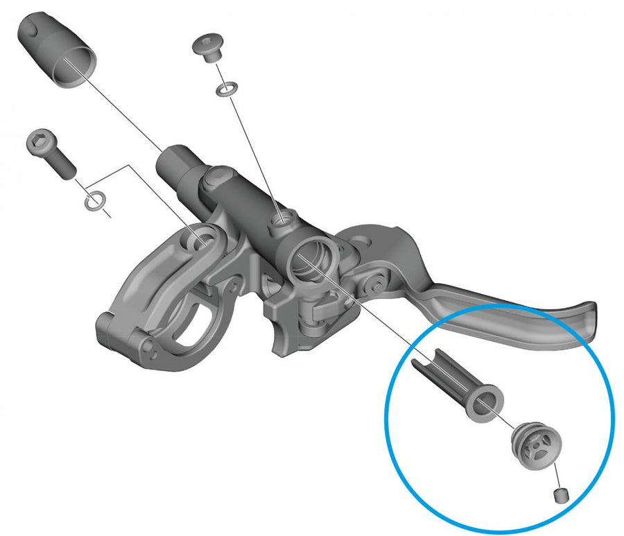 SHIMANO Membran-Einheit BL-M4100 - Ersatzteil für hydraulische Scheibenbremse