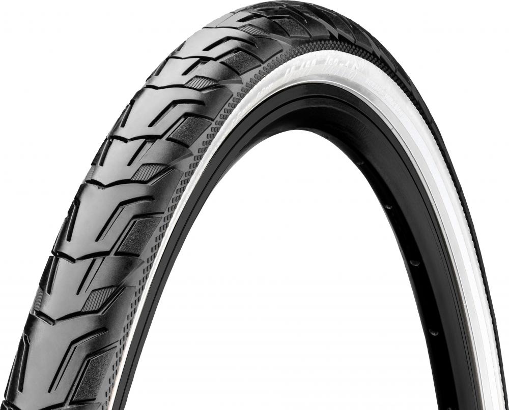 Continental Ride City 28x1.60" (42-622) Drahtreifen, schwarz/weiß, Reflex, E-25, mit EXTRA PunctureBelt