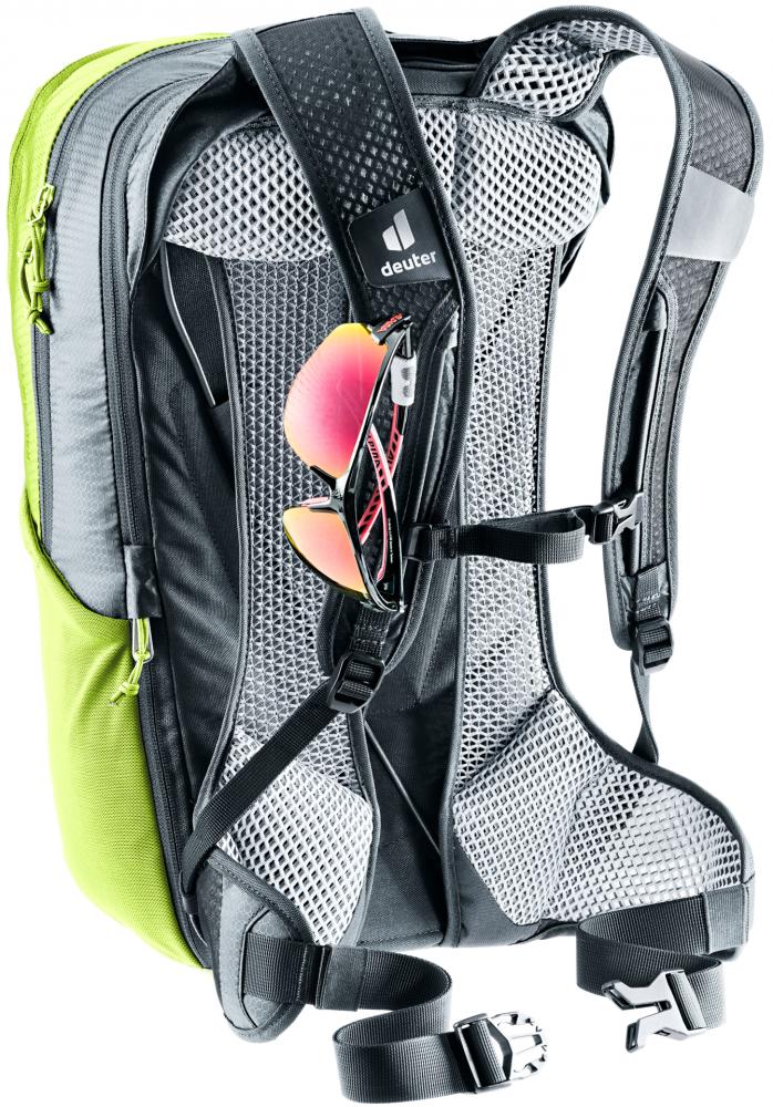 Deuter Race Air 14+3 Fahrradrucksack Citrus-Graphite - extrem leichter Bike-Rucksack mit Aircomfort