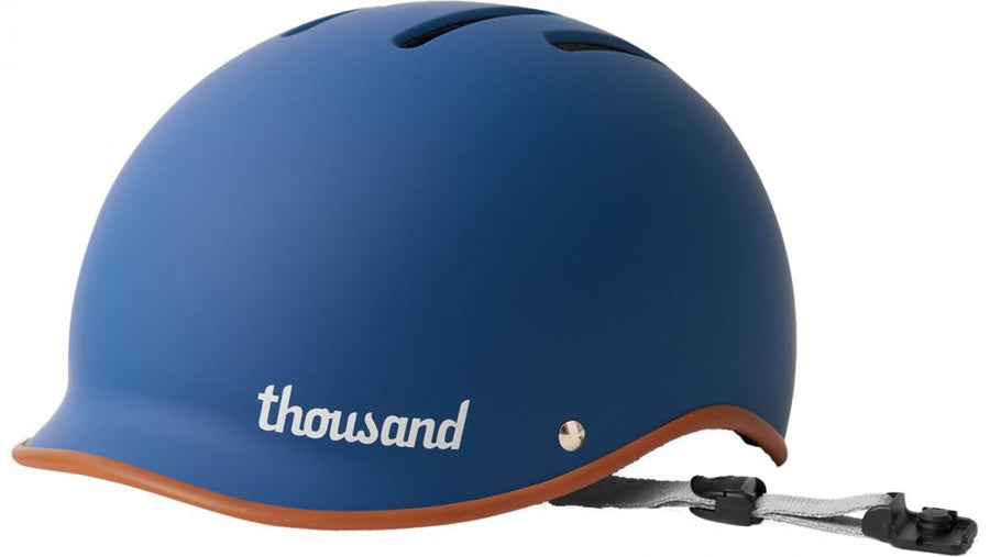 Thousand Heritage 2.0 Fahrradhelm Old Skool Blue S 54-57 cm - Retro Design, ABS-Schale, EPS-Innenschale, Lüftungsöffnungen, verstellbar