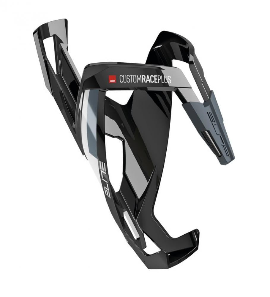 Elite Trinkflaschenhalter CustomRacePlus glanzschwarz/weiß