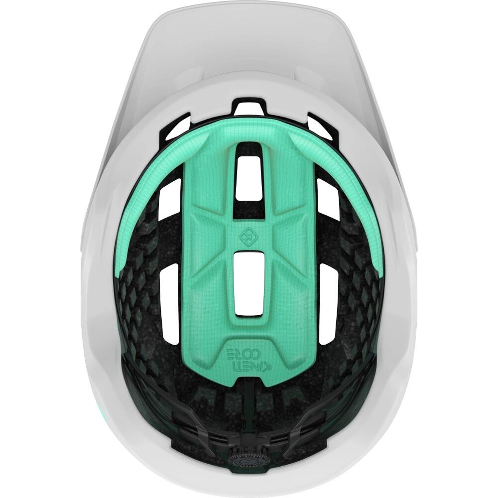 LAZER Helm Coyote KinetiCore MTB Matte Full White L - sicherer MTB-Helm mit Komfort